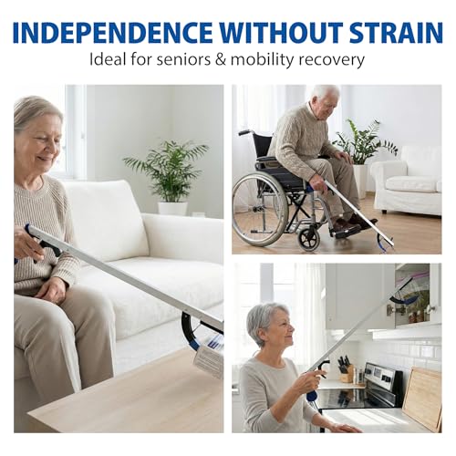 Blue Jay 26" Ergonomic Handle Reacher Grabber,Grippers for Seniors - size: 26in - 1 Pack