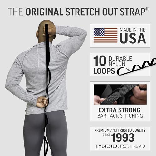 OPTP The Original Stretch Out Strap XL with Exercise Poster, USA Made