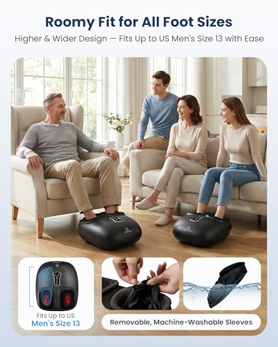 COMFIER 2026 Shiatsu Foot Massager with Heat, FSA Eligible Items Only List - color: Black
