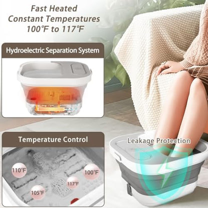 Collapsible Foot Spa Bath with Heat and Remote Control