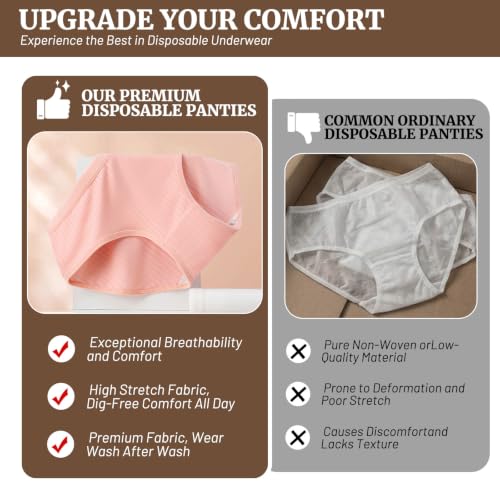 15-Pack Disposable Underwear - color: White, size: XX-Large