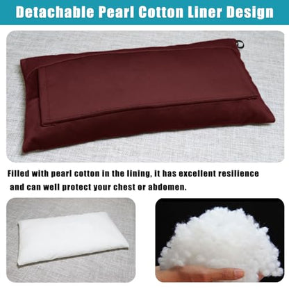 Post Surgery SeatBelt Pillow for Pregnancy Mastectomy Hysterectomy Recovery - color: Wine