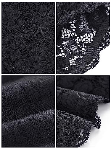 Boao 3 Pcs Lace Tube Bandeau - color: Black, White, Nude, Gray, size: Small