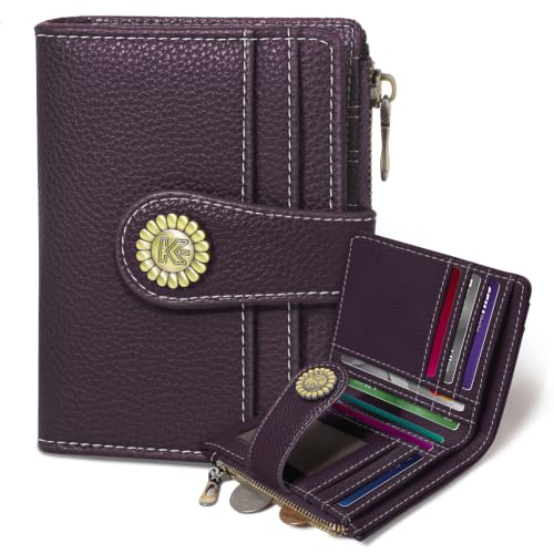 Kelvoris Small Rfid Women Wallet Bifold Zipper Coin Pocket - color: A PL