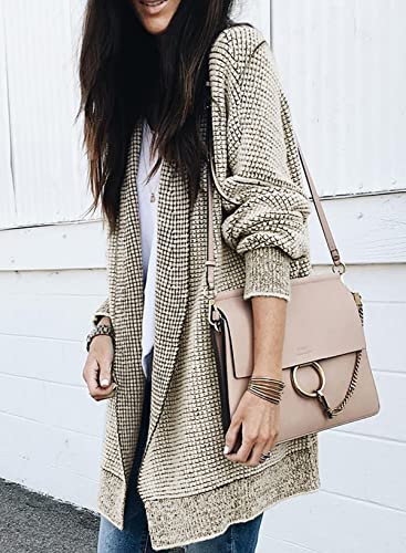 Sidefeel Cardigan Sweaters for Women 2026 Fall Outfits - color: Apricot, size: X-Large