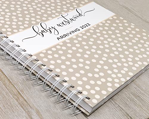 Personalized Pregnancy Journal - Hardcover Pregnancy Memory Book Customized with Baby’s Name, Nickname or Phrase - Prompted Journal for New Moms (Ivory Dots) - style: Ivory Dots