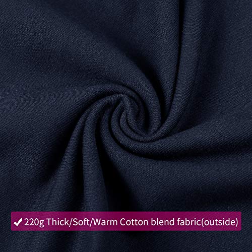 Joyaria Cotton Maternity Jogger Pants Over-the-Belly,Maternity Clothes - color: Navy Blue, size: XX-Large