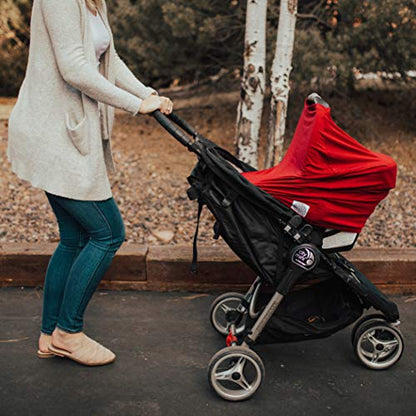 Parker Baby Co. Multi-Use Cover - Carseat Cover, Nursing Cover - Cherry - color: Cherry