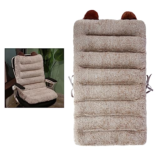 ELFJOY Desk Chair Cushion for Dorm Chair with Back Support 85x45cm Camel - color: Camel, size: 33x18 Inch (Pack of 1)