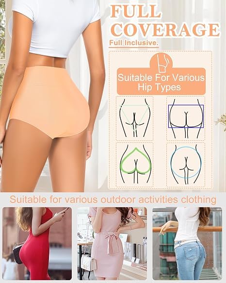 MISSWHO Cotton High Waisted Women Underwear Soft Briefs Full Coverage Comfy Ladies Panties (Regular & Plus Size) - color: 5 Pack=multicolor-a7, size: Medium