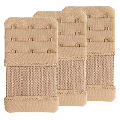 SAMGU Women's Bra Extenders 2 Hook/3 Hook/4 Hook/5 Hook/6 Hook Soft Stretchy - color: Skin Color