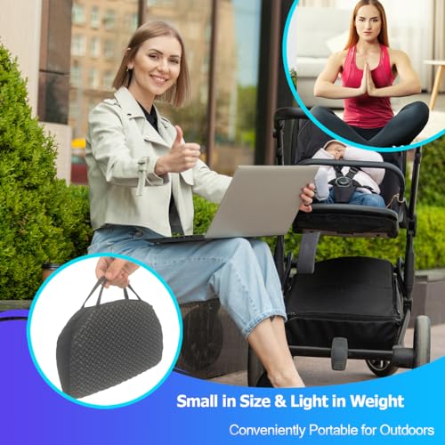 Small Foldable Seat Cushion 14x9.6x0.9 Inches, Portable Gel Seat Cushion - size: (Foldable) 0.9-Inch (2.29 cm) Thick