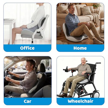 Ergonomic Memory Foma Car Seat Cushion Reducing Sciatica Pressure