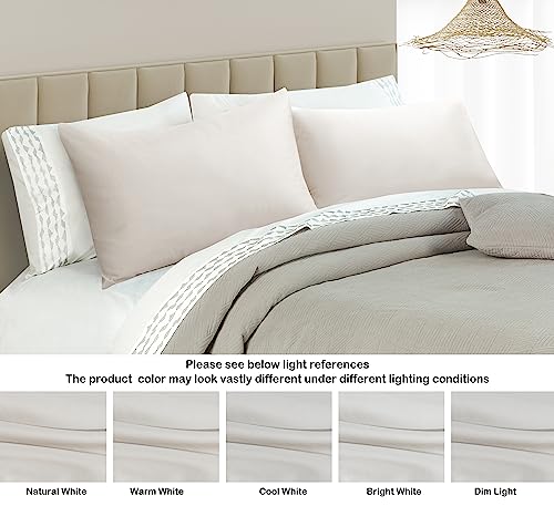 100% Egyptian Cotton Pillow Protectors Set of 2 Standard Size - color: Light Beige, size: Standard 2Pack