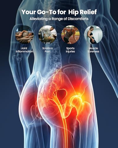 Hip Ice Pack with 2-Layer Cooling Gel 45Min Therapy for Replacement Surgery - size: Universal