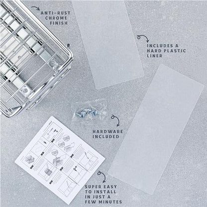 Pull Out Spice Rack for Cabinet, Spice Organizer 4-1/2"W x10-3/8"D x8-7/8"H - size: 4.5 Inch - Double