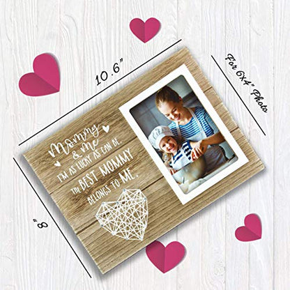 VILIGHT Mommy and Me Picture Frame - Gifts for First Time Mom Baby 4x6 In