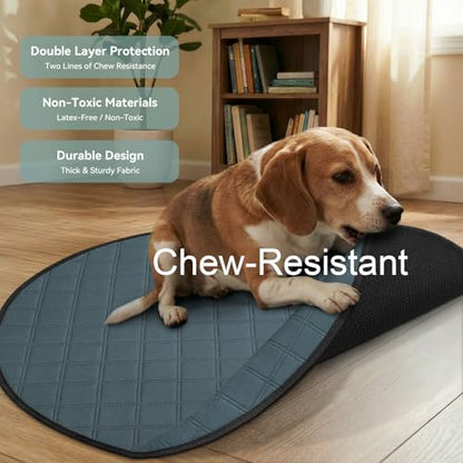 Siedihit Washable Reusable Pet Pee Pads, Absorbent Non-Slip Training Mat - size: Large - 4pack