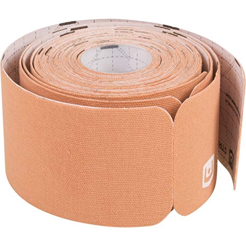 StrengthTape Kinesiology Tape - 5M Precut K Tape Roll - Premium Athletic Tape - Support and Prevent Injuries - Multiple Colors Available - color: Beige