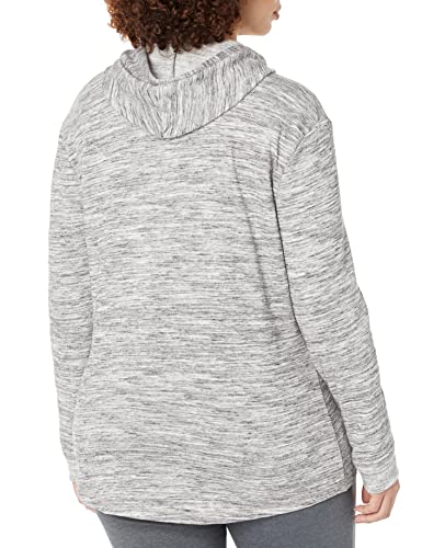 Hanes womens French Terry Zip Hoodie - color: Ebony Spacedye, size: Medium
