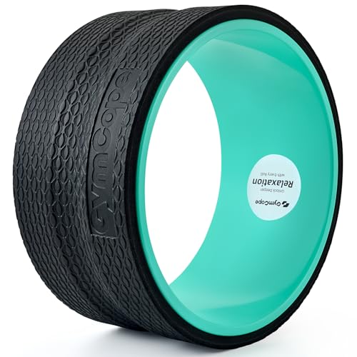 GymCope Back Roller Wheel 10 Inch Spine-Safe Groove, for Deep Back Stretch - color: Mint Green, size: 10 Inch-Medium