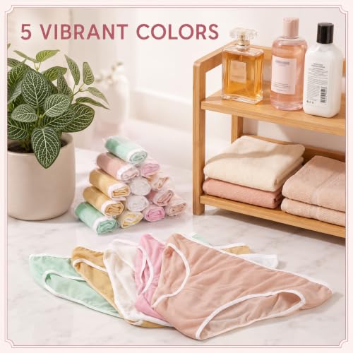 50 Pcs Women Disposable Underwear Bulk Polyester Cotton Lady Briefs Panties