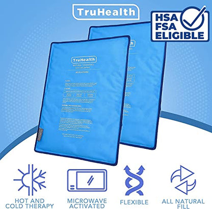 Reusable Gel Ice Packs, Shoulder and Knee Wrap, XL, 2-Pack, Blue - style: Extra Large (2 Per Pack)