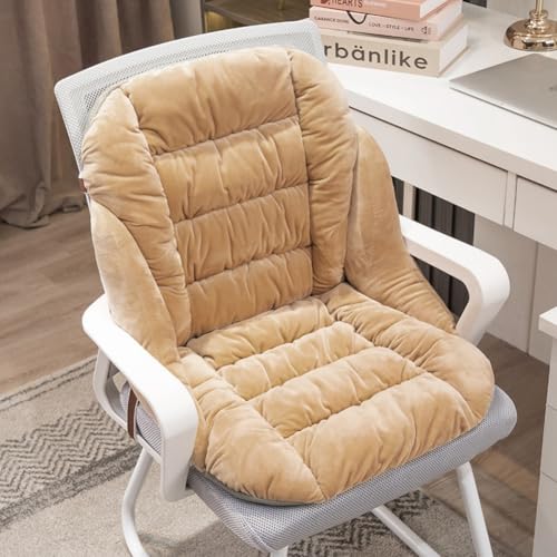Non-Slip Rocking Chair Cushion with High Back Support Soft Office & Dorm Seat Cushion, 35.4 * 19.17in - color: Khaki