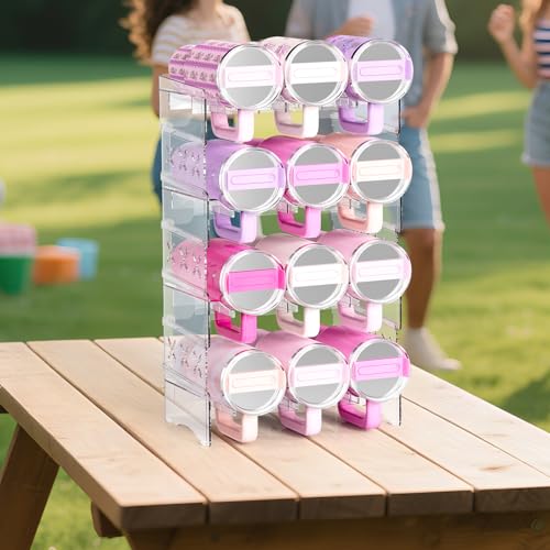JYPS Water Bottle Tumbler Organizer, Stackable Stanley 40oz with Handle Cup Organizer, Large Tumbler Holder Stanley Cup Accessories for Pantry Kitchen Organizers & Storage(12) - size: 12-Bottle