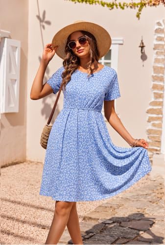 Women's Maternity Nursing Nightgown with Double Layer Breastfeeding Design - color: Blue, size: XX-Large