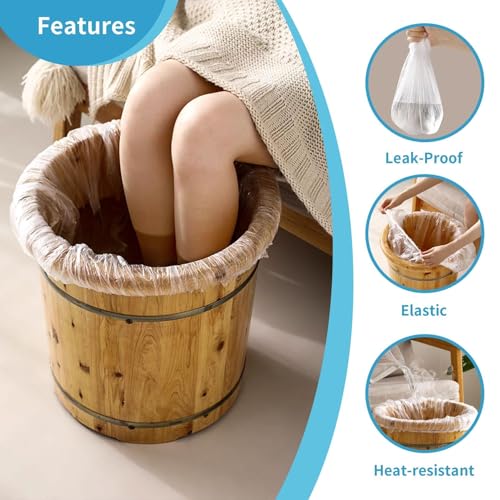 25PCS Pedicure Liners Disposable - Plastic Footbath Spa, Soak Liners - size: 25 Count