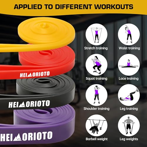 Resistance Bands, Pull Up Assistance for Men/Women, Exercise Bands, Workout Bands for Body Stretching, Physical Therapy, Muscle Training