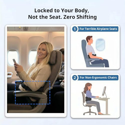 Wearable Inflatable Lumbar Support for Airplane Travel