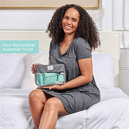 Mama & Wish Postpartum Essentials Kit | Peri Bottle, Witch Hazel & More - size: 12 Pieces (Postpartum Kit)