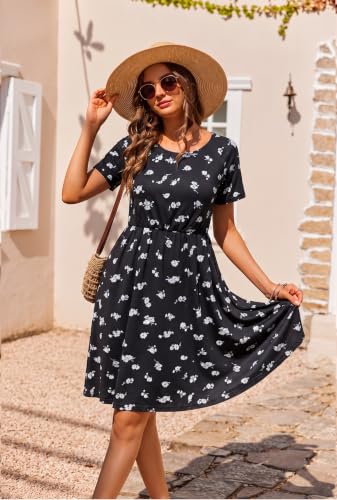 Women's Maternity Nursing Nightgown with Double Layer Breastfeeding Design - color: Black, size: X-Large