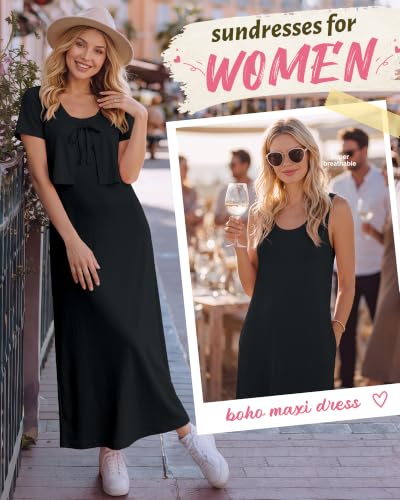 2 Piece Dress Sets for Women Fall Casual Dresses - color: Black, size: Large