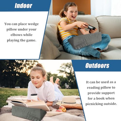 Small Wedge Pillow, Wedge Pillow for Bed Sores, Positioning Pillow - color: 1 Unit, Grey