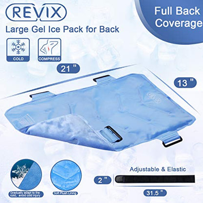 REVIX Large Ice Pack for Shoulder and Back Injuries and Full Back Ice Pack