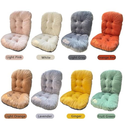 Office Chair Cushion Desk Seat Pad with Back Support for Dorm Chairs - color: Light Gray