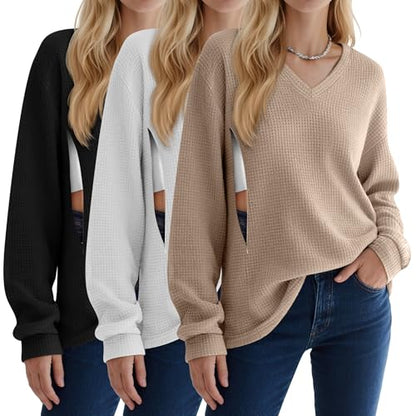 3 Pack Women's Nursing Sweatshirts, 3-Color, Small