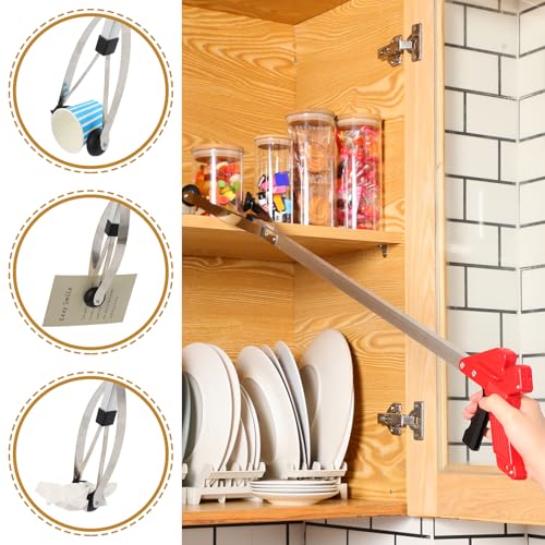 Sabary 10 Pack Suction Cup Trash Picker Grabber Tool,Red,35 Inch - color: Red, size: 35 Inch