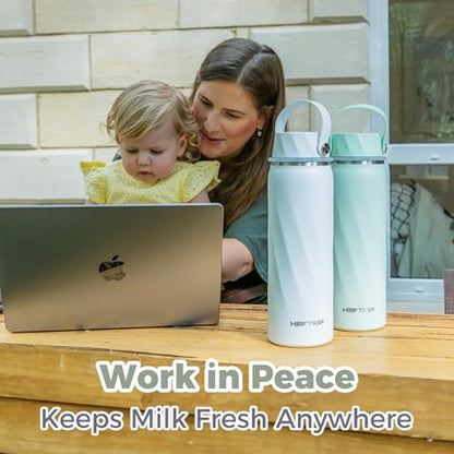 HEYTRIP 20oz Portable Breastmilk Cooler Bottle for Outdoor, Green - color: Green