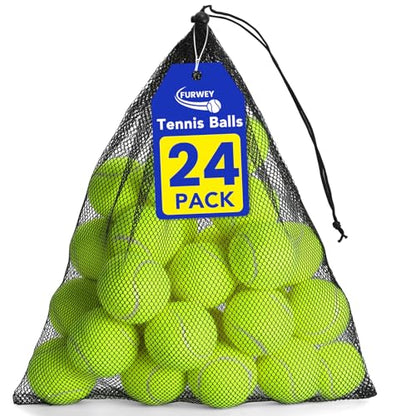 FURWEY Tennis Ball,6/12/24/36/40/80 Pack Training Balls,Dog Balls - size: 24P