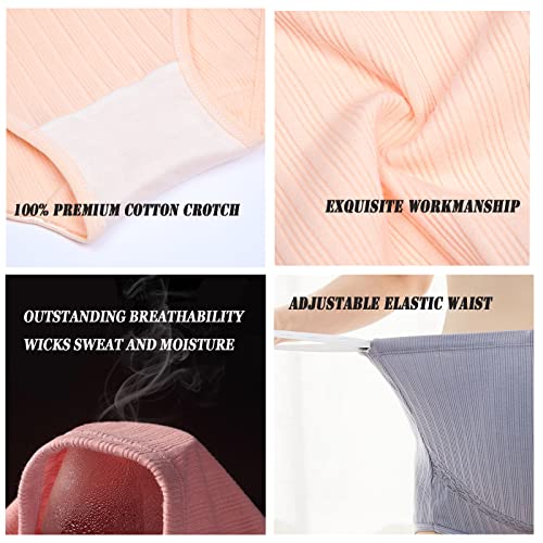 Maternity Cotton Underwear High Waist Adjustable Pregnancy Seamless Soft Hipster Panties Over Bump 4-Pack - color: 2gray+2black(4 Pack), size: Large