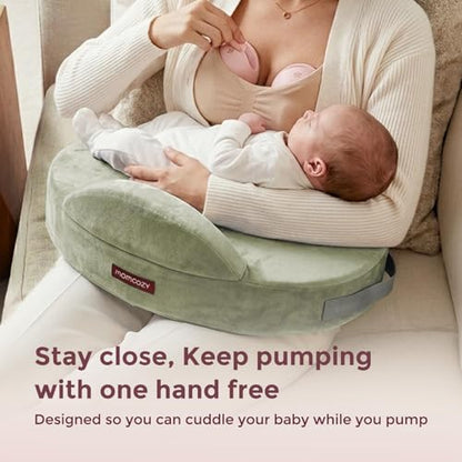 Momcozy Cozylite Nursing Pillow for Breastfeeding - Supportive Memory Foam - color: Light Green