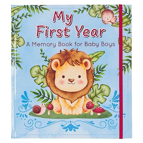 With Love My First Year A Memory Book for Baby Boys Blue Keepsake Photo Book