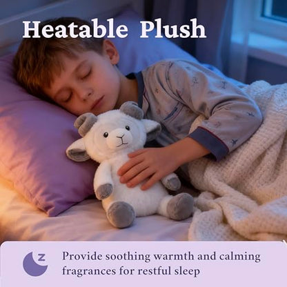 IKASA Microwavable Stuffed Animal Sheep Plush Toy,Heating Weighted 1.5 lbs - color: White Sheep