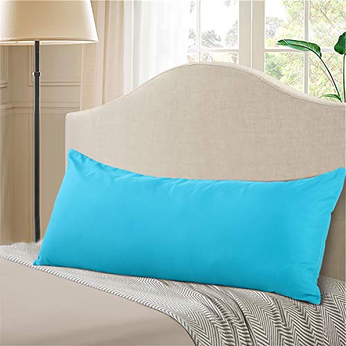 EVOLIVE Body Pillow Cover 21"x54", Microfiber, Hidden Zipper (Ocean) - color: Ocean
