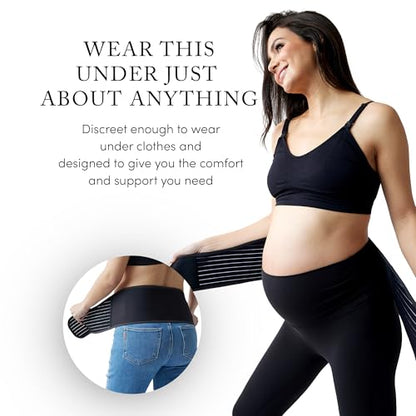 Ingrid & Isabel Basics Maternity Support Belt, (Black | Medium/Large) - color: Black, size: Medium/Large