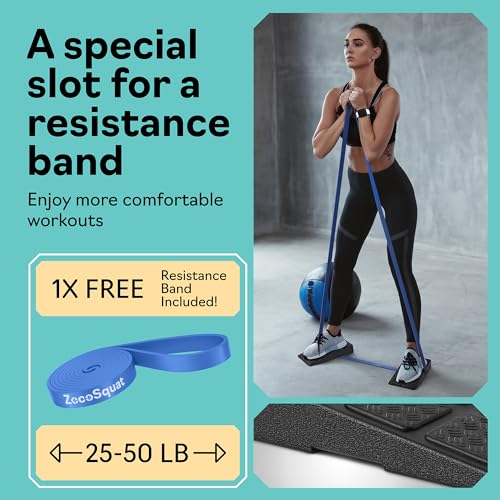 Squat Wedge Block Set of 3/5 - 960 LBS Capacity - Slant Board for Calf Stretching with 5 Stackable Angles - Calf Stretcher Slant Board - Workout Equipment - EPP Material for Exercise Equipment & Physical Therapy - color: Black&Green